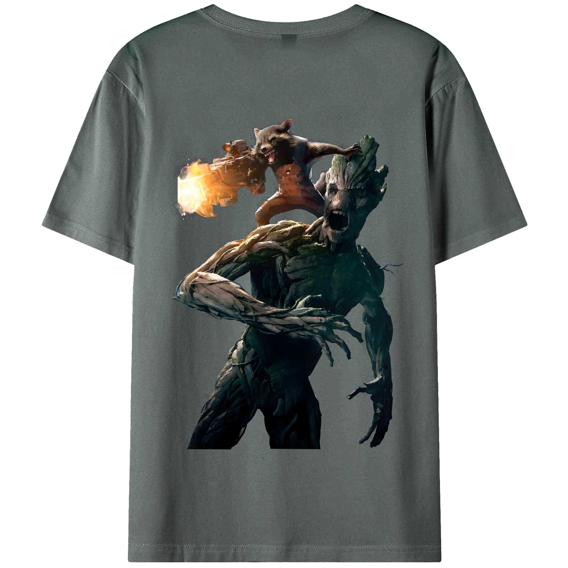 （画像用） アベンジャーズ The Avengers 綿100％半袖Tシャツ（背面プリント）